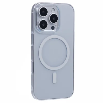 X-LEVEL For iPhone 16 Pro Magnetic Case Transparent Back Slim Hard PC Phone Cover - Transparent