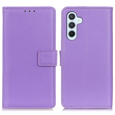 For Samsung Galaxy M35 5G Case Card Slots PU Leather Flip Stand Phone Cover - Purple