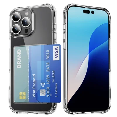 Obudowa na iPhone 16 Pro Max Ochronna Obudowa TPU z Uchwytem na Kartę