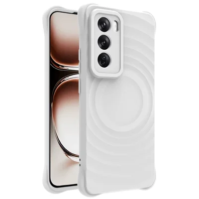 IMAK UC-6-serie till Oppo Reno12 5G (Global) Skal Mot stötar Mjuk TPU Matt mobilskal - Matt vitt