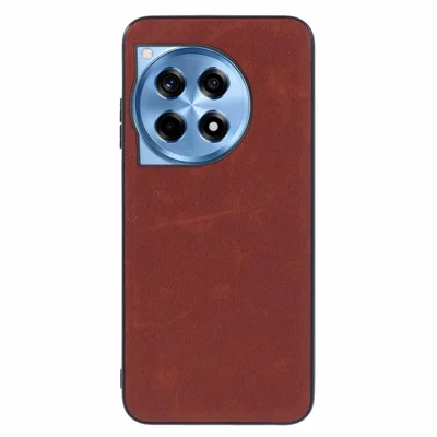 For OnePlus 12R 5G / Ace 3 5G Case Protective Leather Retro Phone Cover - Brown