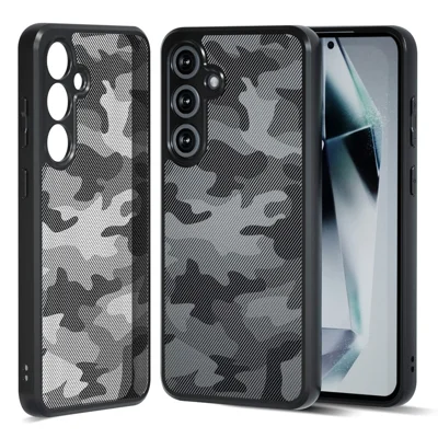 IBMRS For Samsung Galaxy S24 FE Case TPU + PC Armor Shockproof Phone Cover - Artistic Camouflage