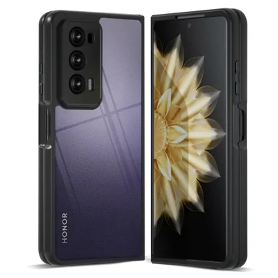 IBMRS For Honor Magic V2 5G Case Protective Hybrid TPU + PC Phone Cover - Transparent Black