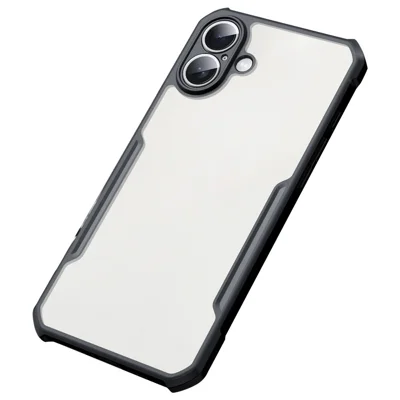 XUNDD For iPhone 16 Case Soft TPU + Acrylic Transparent Back Panel Phone Cover