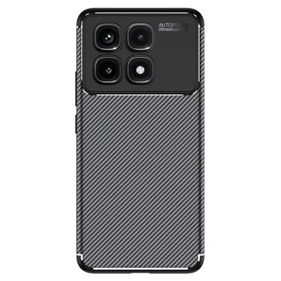 For Xiaomi Redmi K70 Ultra Case Carbon Fiber Texture TPU Phone Cover Heat Dissipation