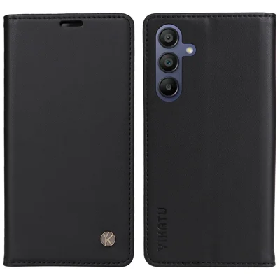 YIKATU YK-001 For Samsung Galaxy A18 5G / A17 5G / A17 4G / A26 5G / A16 5G / A16 4G Case Stand Leather Phone Cover Strong Magnetic Closure - Black