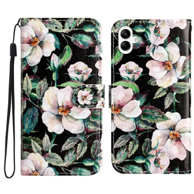 For Samsung Galaxy A08 5G / A08 4G / A07 4G / A06 4G / A06 5G Wallet Case Printed Pattern Design Leather Phone Cover - Magnolia