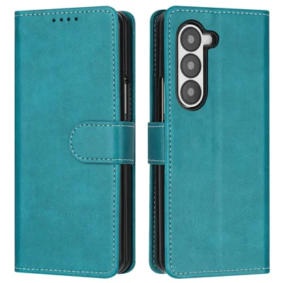 For Samsung Galaxy Z Fold6 5G Case Stand Wallet Folio PU Leather Phone Cover - Green