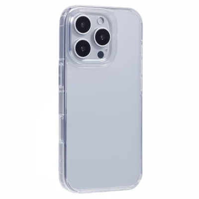 X-LEVEL For iPhone 16 Pro Max Case Anti-Scratch PC+TPU Matte Phone Cover - Transparent