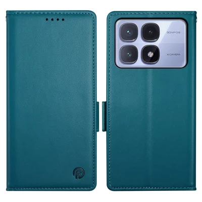 DF-010 For Xiaomi Redmi K70 Ultra Stand Case PU Leather Wallet Phone Cover - Blue