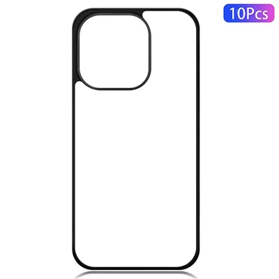 10Pcs  /  Pack For iPhone 16 Pro Max Case Shockproof PC+TPU Phone Cover Support Heat Transfer Printing