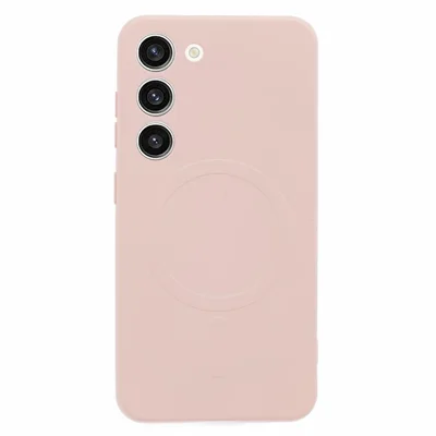 For Samsung Galaxy S23 Case Shockproof TPU Phone Cover Magnetic Case - Pink