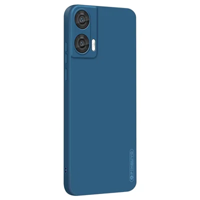 PINWUYO JK Touching Series For Motorola Moto G85 5G / S50 Neo 5G Case Silky Touch Soft TPU Phone Back Cover - Navy Blue
