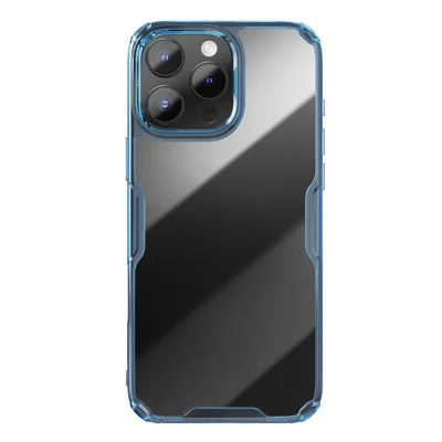 NILLKIN Nature Pro Series for iPhone 16 Pro	Clear Case PC+TPU Phone Back Cover - Blue