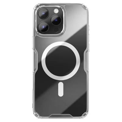 NILLKIN Pro Series for iPhone 16 Pro Max Case Compatible with MagSafe TPU+PC Ultra Clear Phone Case - Transparent