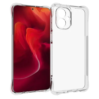 Groothandel voor Motorola Moto G55 5G Transparante Telefoonhoes Anti-slip Stootvaste TPU Achterklep