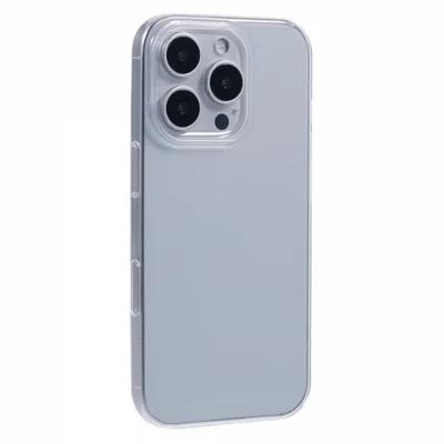 KIGC For iPhone 16 Pro Max Case Clear TPU Flexible Phone Cover