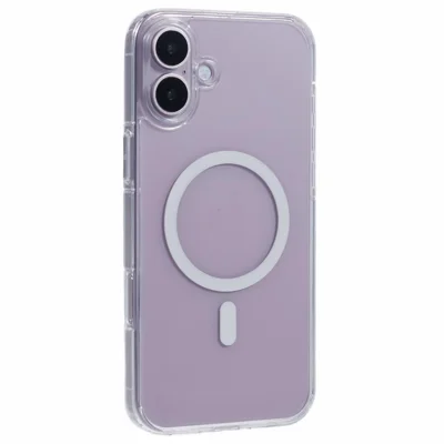 X-LEVEL Crystal Clear Series for iPhone 16 Plus Case TPU+PC Phone Cover Compatible with MagSafe - Transparent