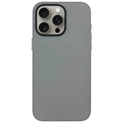 KZDOO For iPhone 16 Pro Max Case Compatible with MagSafe PU+PC Shockproof Phone Cover - Titanium Grey