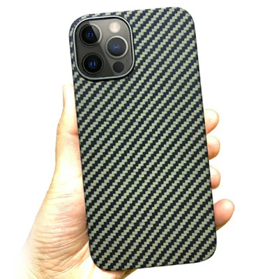 KZDOO For iPhone 16 Pro Max Case Aramid Fiber Phone Cover Support Wireless Charging - Green
