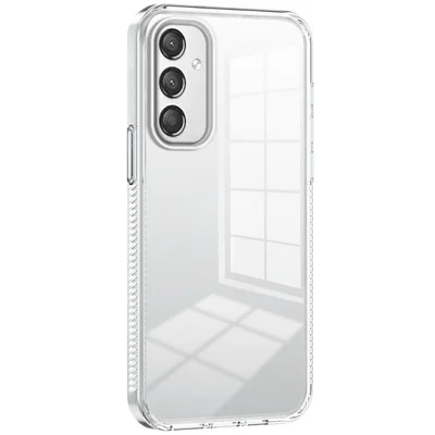 For 	Samsung Galaxy A25 5G (Global) (161.0 x 76.5 x 8.3mm) Clear Phone Case TPU PC Anti-Slip Drop-Proof Back Cover - Transparent