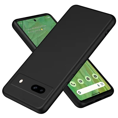 For Google Pixel 8a Case Anti-Scratch TPU Phone Cover 2.2mm Thickness - Black