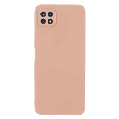 KALEBOL KLB-TPU003 For Samsung Galaxy A22 5G (EU)  /  (US) Case Anti-Scratch Solid Color TPU Phone Cover - Pink