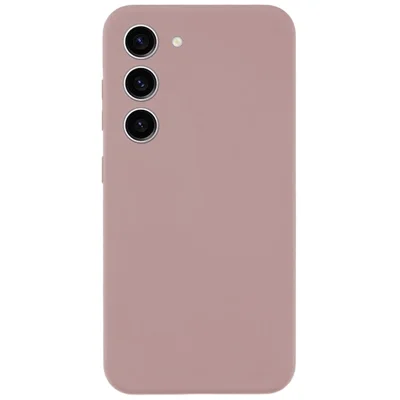 KALEBOL KLB-YTGJ002 For Samsung Galaxy S23+ Case Solid Color Liquid Silicone+PC Phone Cover - Pink