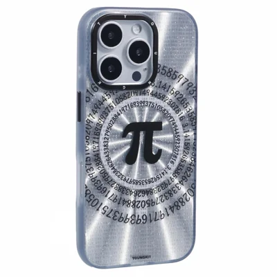 YOUNGKIT Mathematical Series for iPhone 16 Pro Max Case Compatible with MagSafe IMD TPU Back Cover -  Infinite π