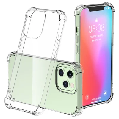 Köp i stort för Samsung Galaxy A40 genomskinlig mobilskal med förstärkta hörn TPU-hölje (exakt utskärning)
