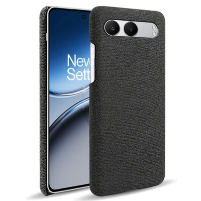 For OnePlus Nord 4 Case Cloth Texture Anti-Scratch Protective PC Phone Cover - Black