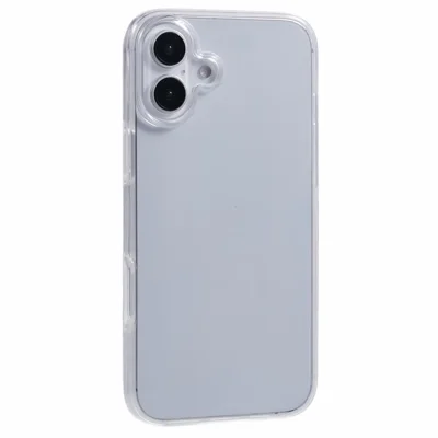 For iPhone 16 Case TPU-frame door met acrylachterkant en PET-folie