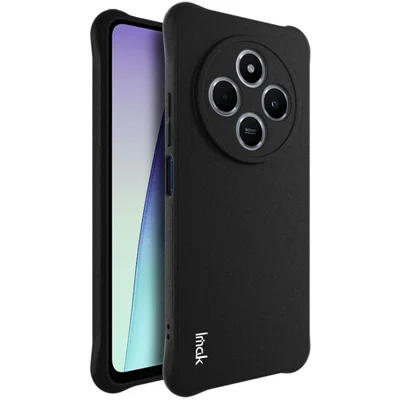 IMAK For Xiaomi Poco M7 5G / Poco C75 4G / Redmi 14R 5G / 14C 4G / A4 5G Case TPU Phone Cover Airbag Shockproof Protection - Black