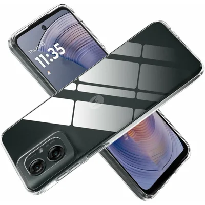 Voor Motorola Moto G55 5G Hoesje Anti-Vingerafdruk Kristalhelder TPU Telefoonhoes