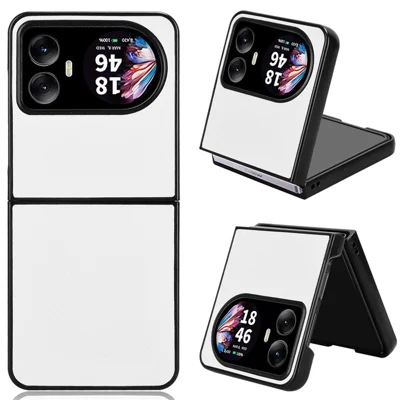 غطاء لهيرو 10 4G من Blackview، غطاء واقي من مادة البولي يوريثان والبولي كربونات بنسيج ألياف الكربون - أبيض