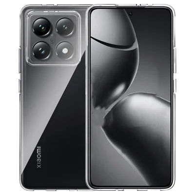 For Xiaomi 14T Case Anti-Fingerprint Crystal Clear TPU Phone Cover