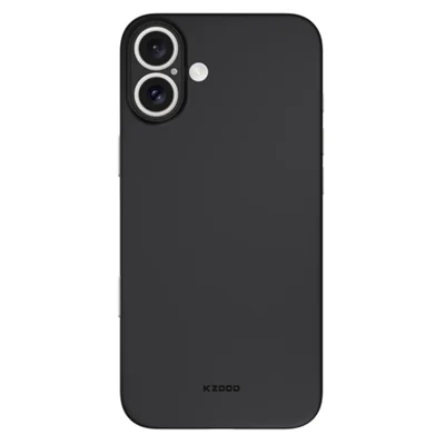 KZDOO Air Skin Series for iPhone 16 Case Frosted Back Ultra Thin PP Phone Cover - Black