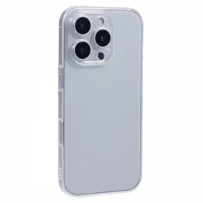 For iPhone 16 Pro Max Shockproof Case 1.5mm Thickness Clear TPU Phone Cover