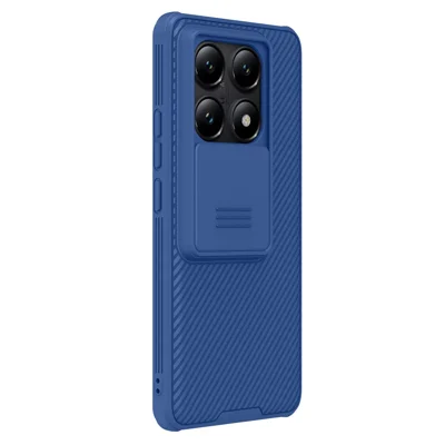 NILLKIN Camshield Pro Series for Xiaomi 14T Pro Case PC+TPU Slide Camera Lid Phone Cover - Blue