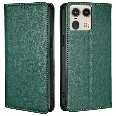 For Motorola Moto G85 5G / S50 Neo 5G Case Wallet PU Leather Magnetic Auto-absorbed Phone Cover - Green