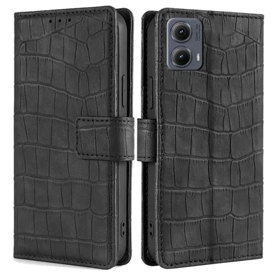 Classic Style Flip Case For Motorola Edge 5G UW 2022 Blocage RFID Antichoc Titulaire De La Carte Fermeture Magnetique Etui Portefeuille Gangxun Bleu