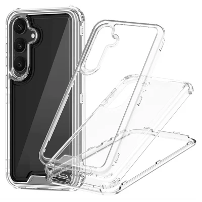 Bulk Purchasing For Samsung Galaxy S24 Ultra Case Detachable 2-in-1 TPU+PC Clear Drop-Proof Phone Cover - Transparent