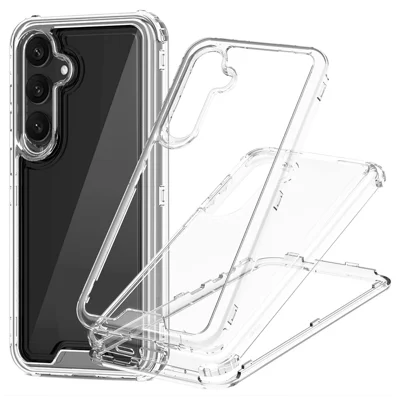 Bulk Purchasing For Samsung Galaxy S24 FE Case Detachable 2-in-1 TPU+PC Clear Drop-Proof Phone Cover - Transparent