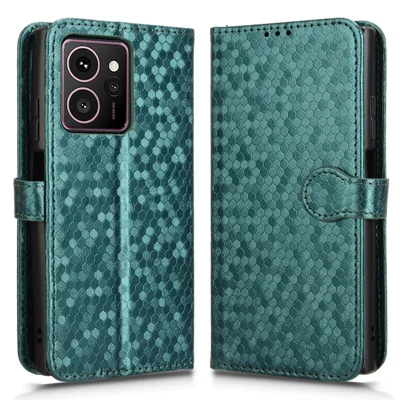 Voor HMD Skyline Wallet Case met stippenpatroon imitatie lederen telefoonhoes - Groen