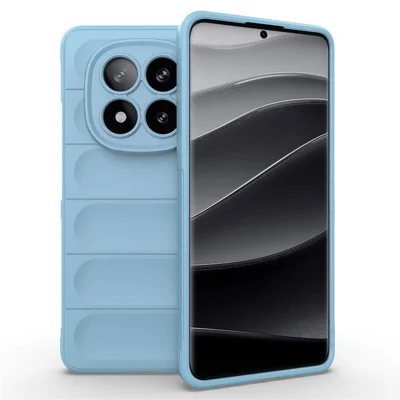 For Xiaomi Redmi Note 14 Pro+ 5G Case Anti-Drop Soft TPU Rugged Phone Back Cover - Baby Blue