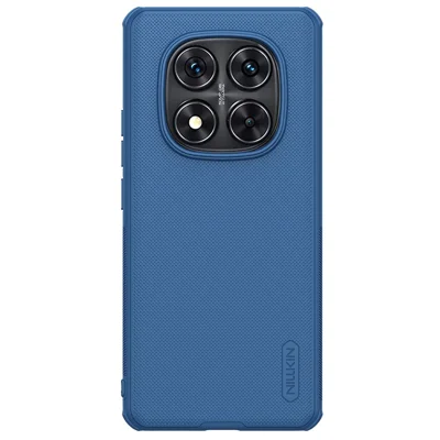 NILLKIN Frosted Shield Pro til Xiaomi Redmi Note 14 Pro 5G / Poco X7 5G Taske, Matt PC+TPU Telefonbeskyttelse - Blå