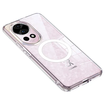 Bulk Purchasing For Huawei nova 13 Magnetic Case Shockproof PC + TPU Phone Cover - Transparent