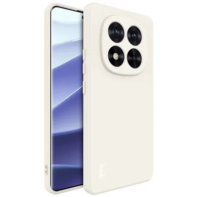 IMAK UC-4-serie til Xiaomi Redmi Note 14 Pro 5G / Poco X7 5G TPU-case, blød telefonbeskyttelse med lige kanter - Hvid