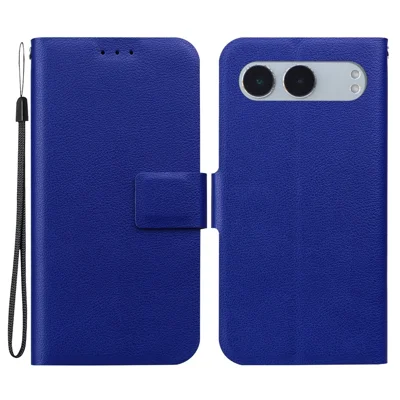 For OnePlus Nord 4 Case Ultra-Thin PU Leather + TPU Phone Cover with Card Slot - Blue