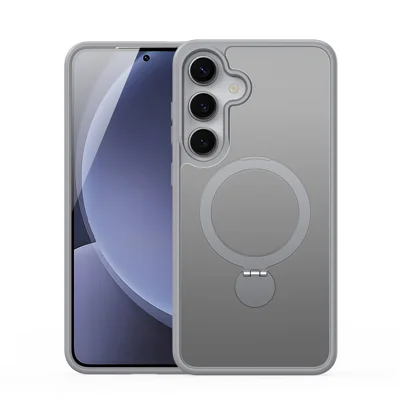 DUX DUCIS For Samsung Galaxy S25+ Case  Yind Series PC+TPU Phone Cover Magnetic Case with Kickstand - Grey
